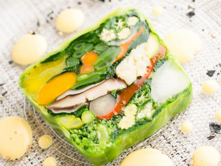 上手い野菜に技巧をプラスした『20種類の野菜のテリーヌ』