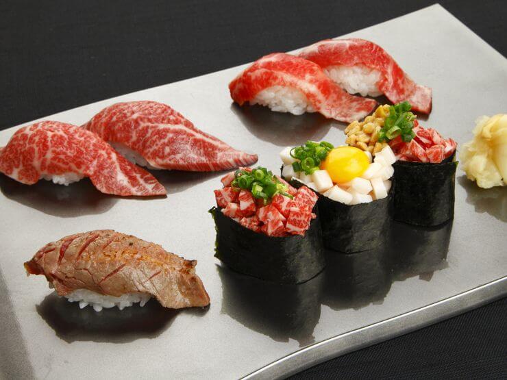 馬肉を使用した寿司も用意