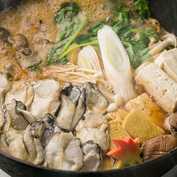 濃い、旨味「牡蠣鍋」